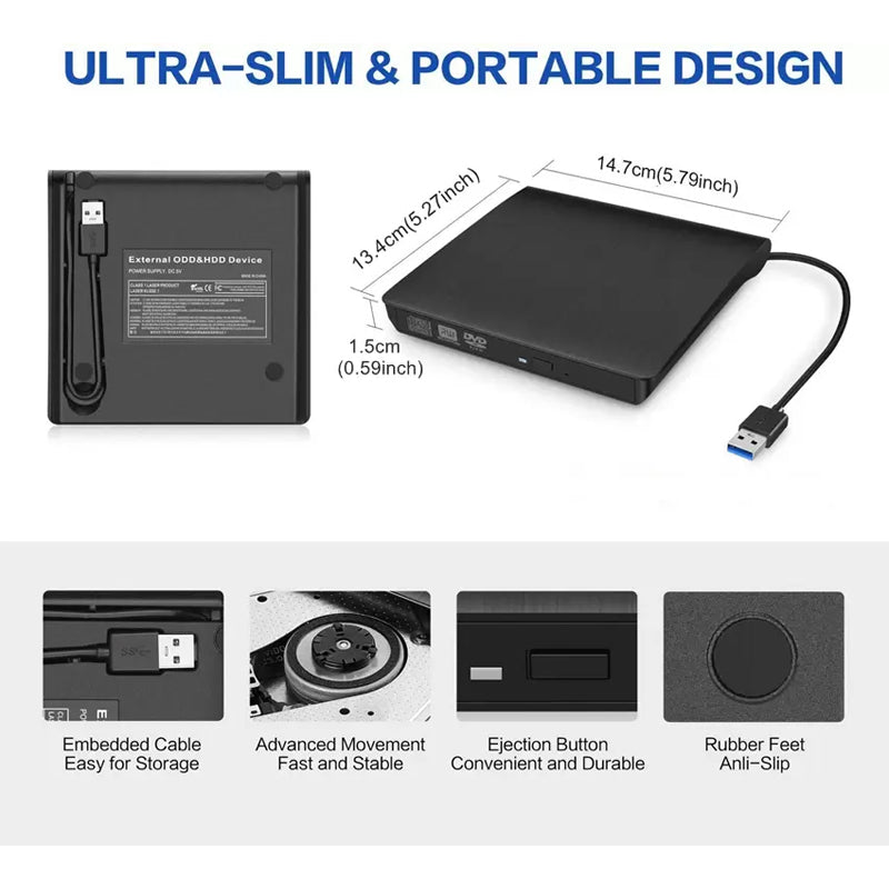 BowLift | External CD Drive USB