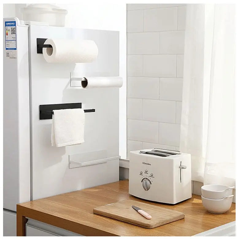 BowLift | Extra strong magnetic kitchen roll holder – Space-saving