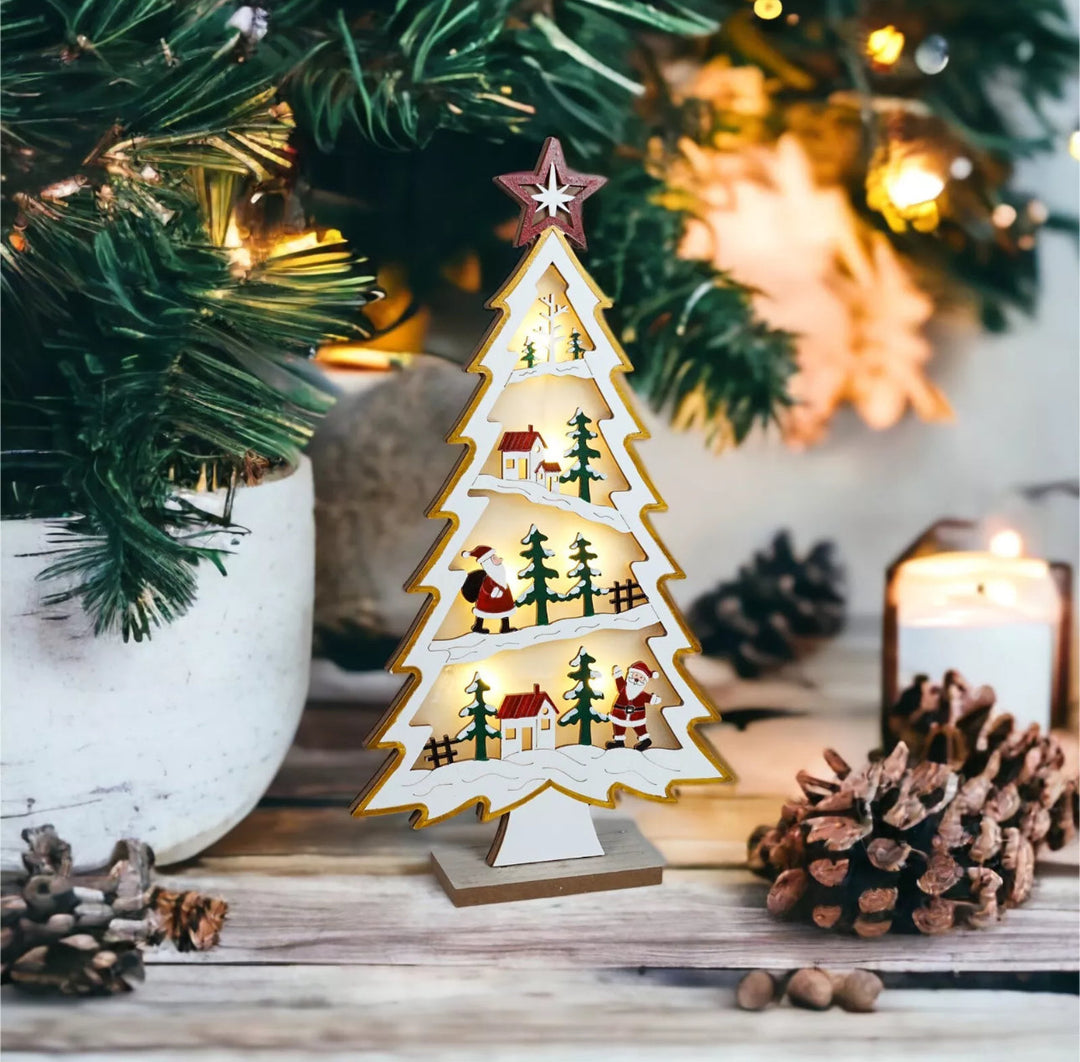 BowLift | Light Up Christmas Tree Village Scene