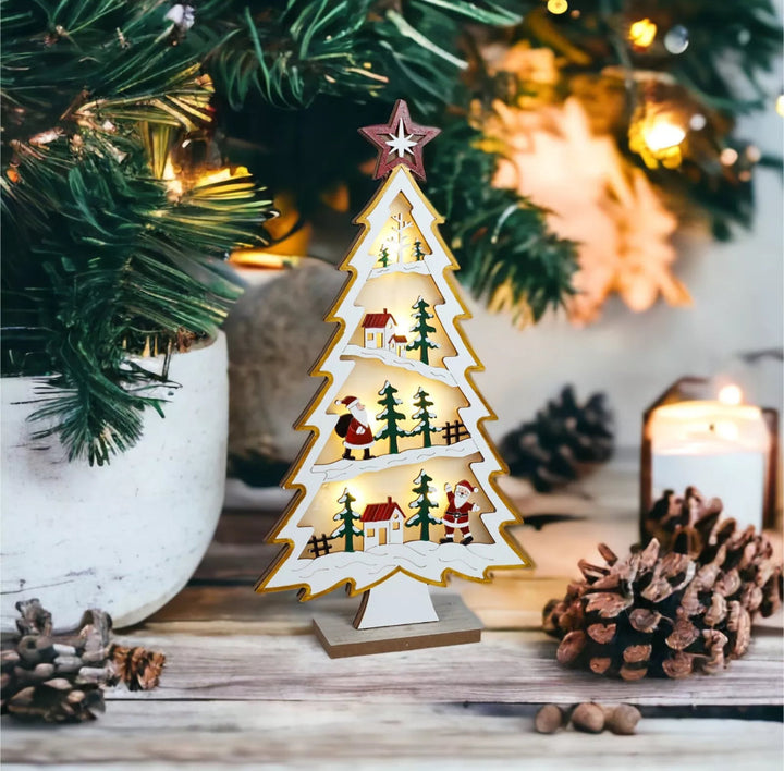 BowLift | Light Up Christmas Tree Village Scene