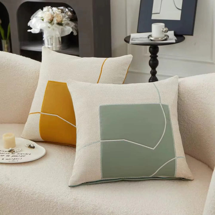 BowLift | Cushion with Geometric Embroidery