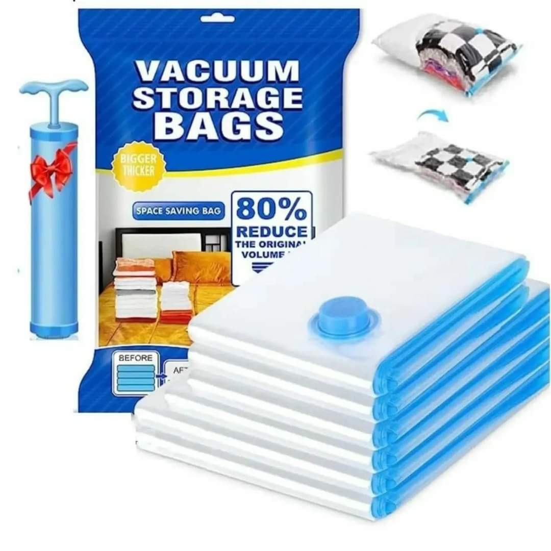 BowLift | 5-piece Set Vacuum Storage Bags with Pump
