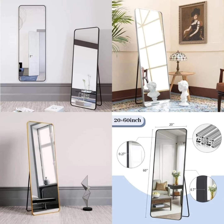 BowLift | Unbreakable Full Body Mirror with Metallic Frame
