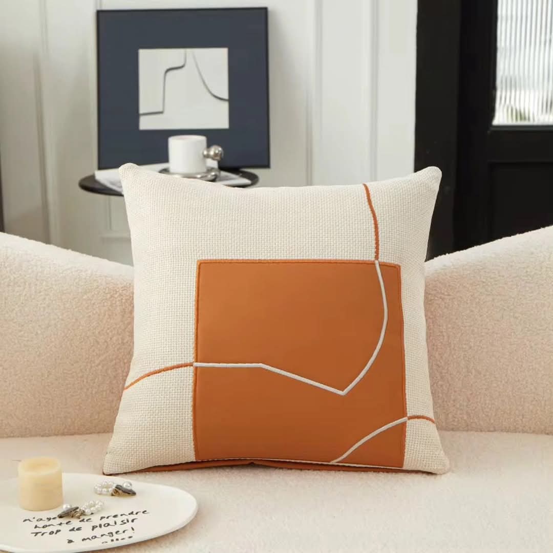 BowLift | Geometric Embroidery Pillowcase