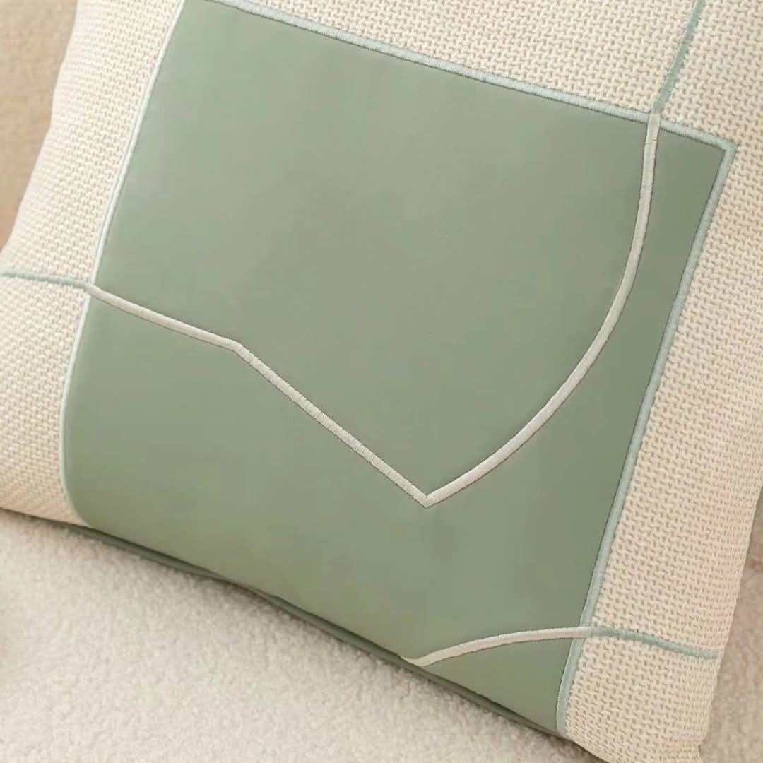 BowLift | Cushion with Geometric Embroidery