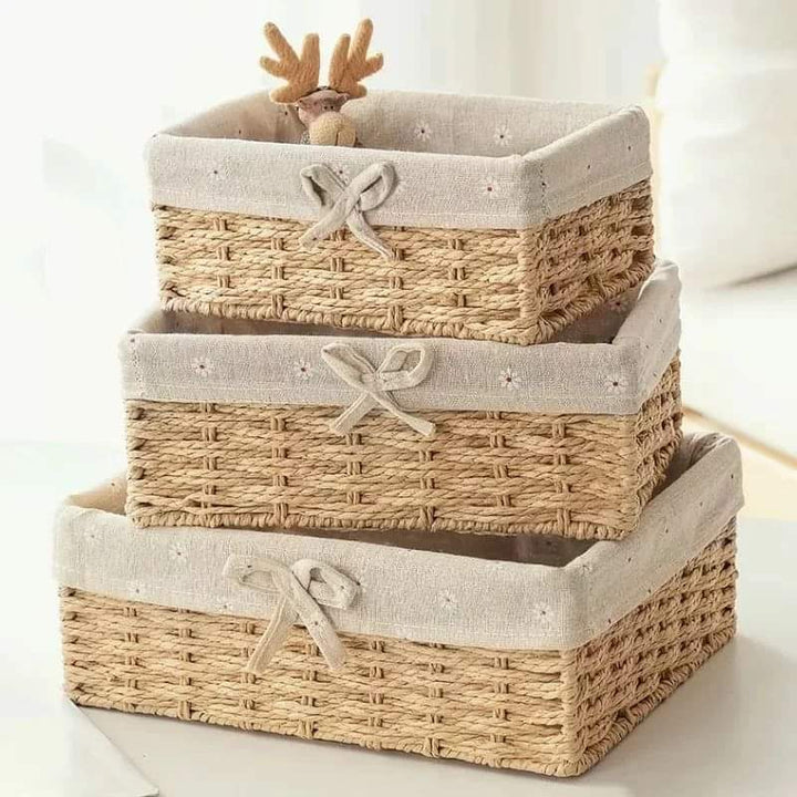 BowLift | 3 piece rattan basket