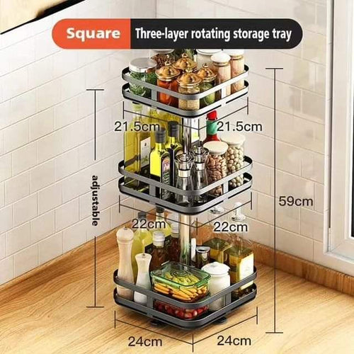 BowLift | 3Tier rotating spice rack