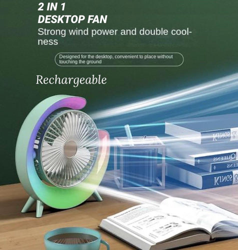 Fan Desktop Rechargeable 2:1 | Bowlift