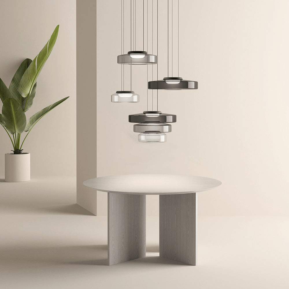 BowLift | Modern Glass Pendant Lamp in Bauhaus Style - AuroraSphere