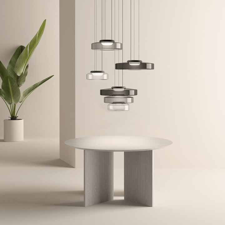 BowLift | Modern Glass Pendant Lamp in Bauhaus Style - AuroraSphere