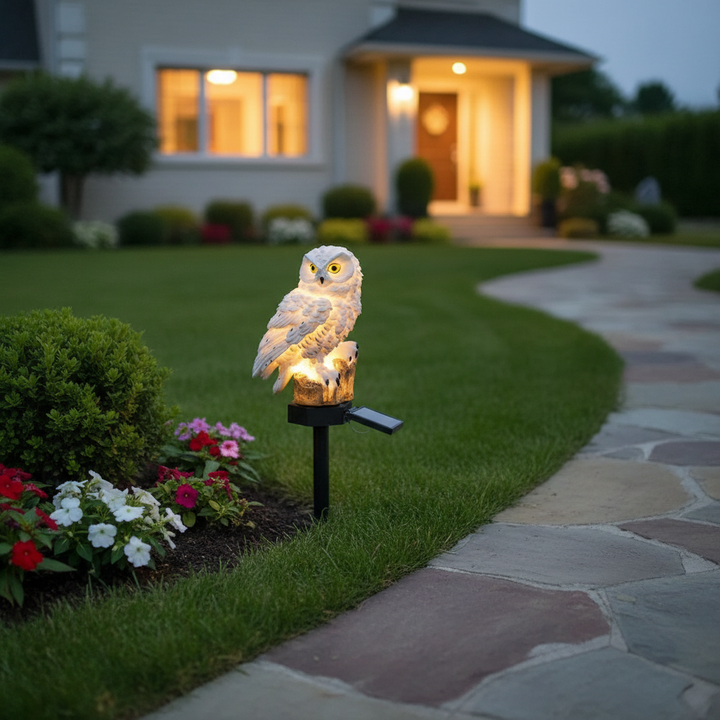 BowLift | OwlGlow Solar-Powered Garden Lamp