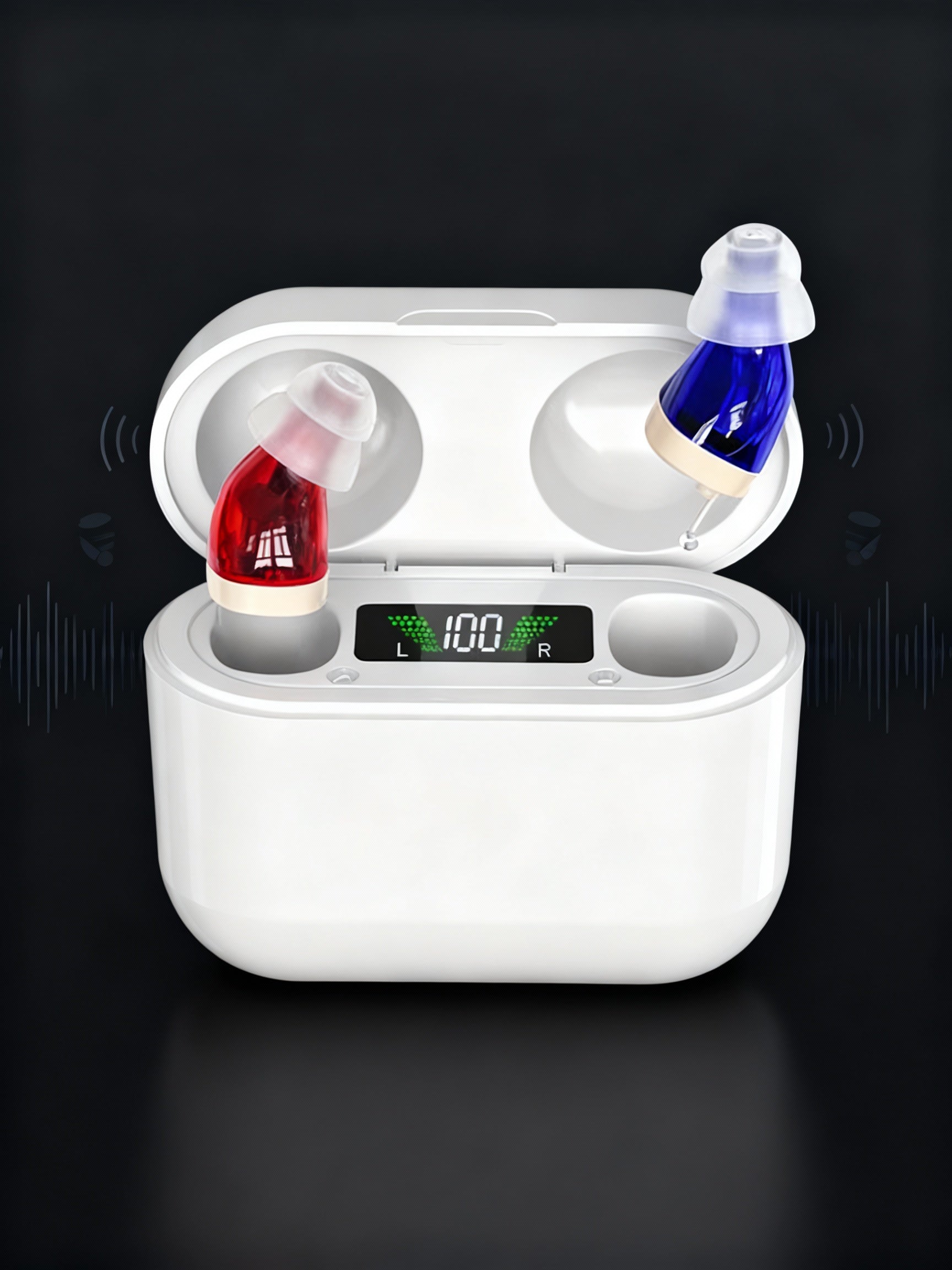 BowLift | Digital In-Ear Hearing Aids | Tinnitus Relief Sound Therapy | Rechargeable, Noise Reduction