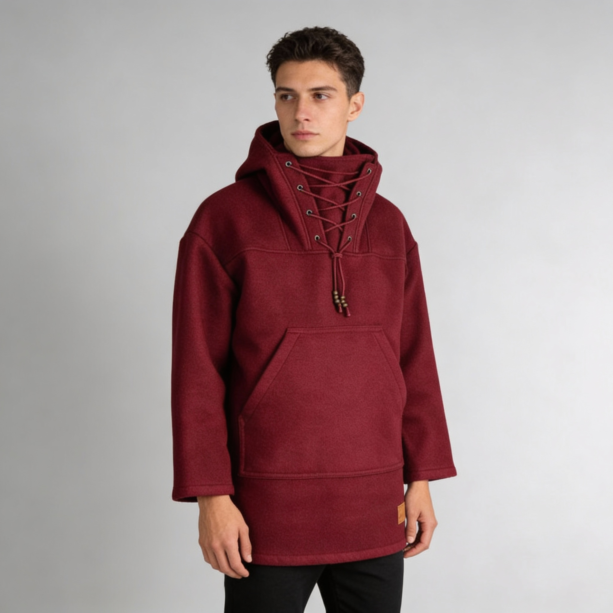 BowLift | Boreal Windrak Woolanorak Jacket | 650g/m² Heavyweight Wool | 28-Micron Wind-Resistant Outerwear | Technical Hunting & Expedition Smock