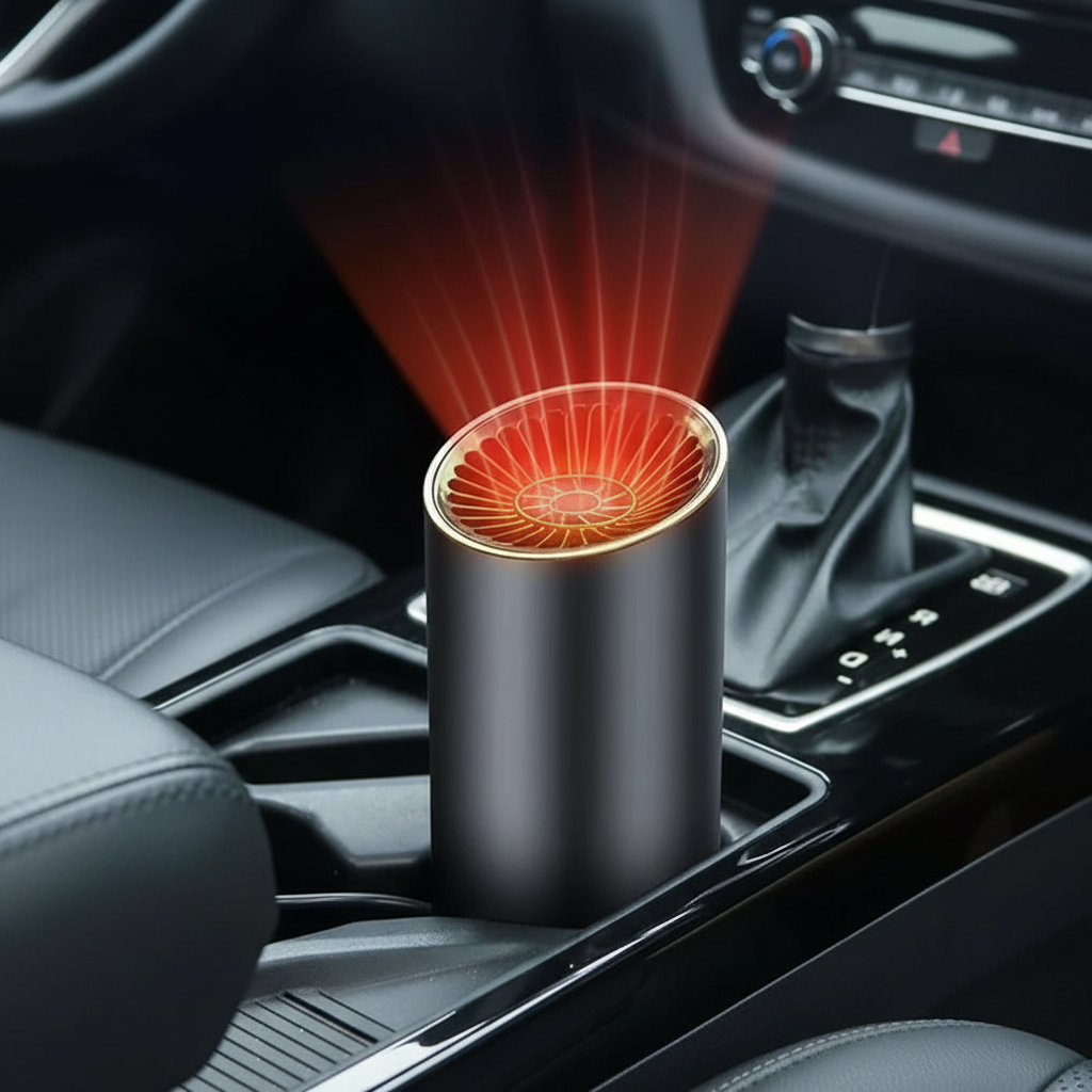 BowLift | Fast Heating Cup-Shaped Car Warm Air Blower - Adjustable Fast Heating & Cooling, 360 Degree Rotatable Plug, Suitable for Car, SUV, RV, and Truck
