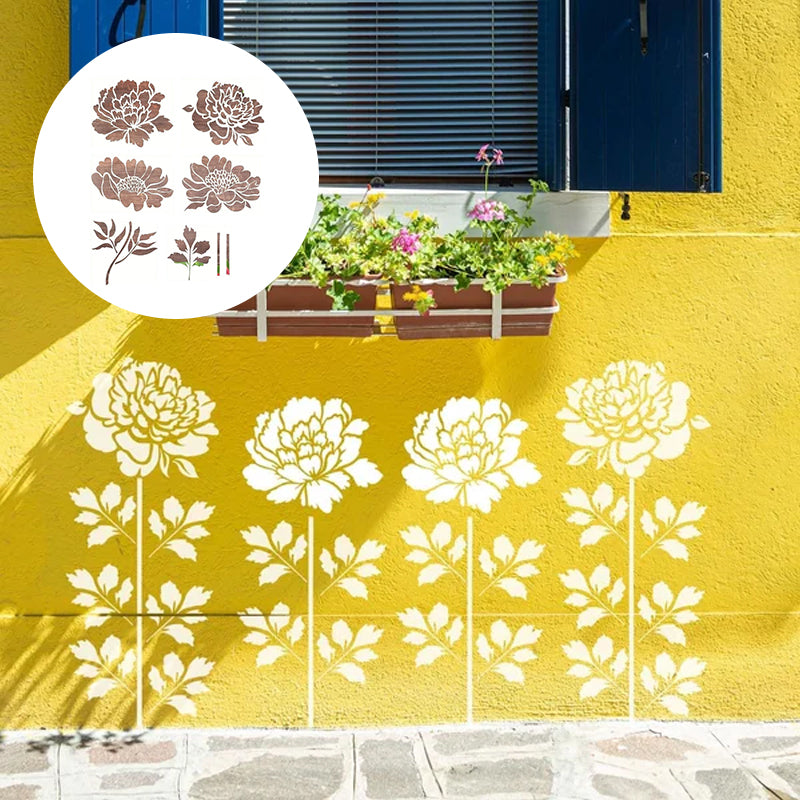 BowLift | 🔥DIY Decoration🌻 - Garden Fence Large Flower Drawing Stencils
