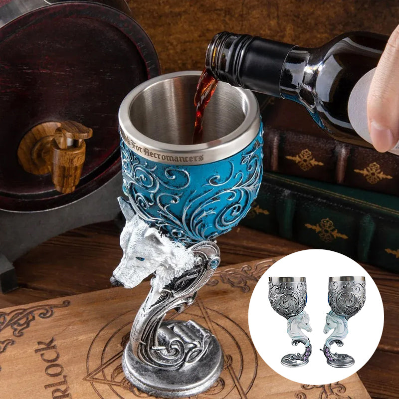 BowLift | 3D carved vintage Champagne Glass