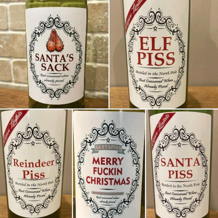 BowLift | Christmas Fun Novelty Bottle Labels (5PART)