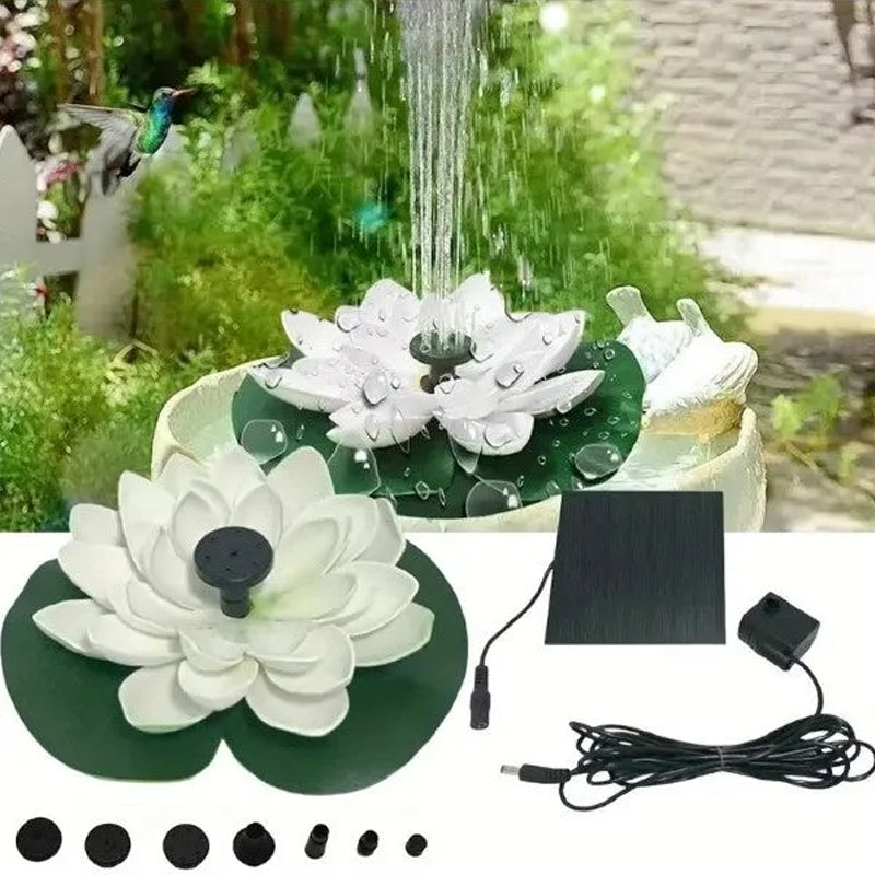 BowLift | Lotus Shaped Solar Fountain Pond Decorative