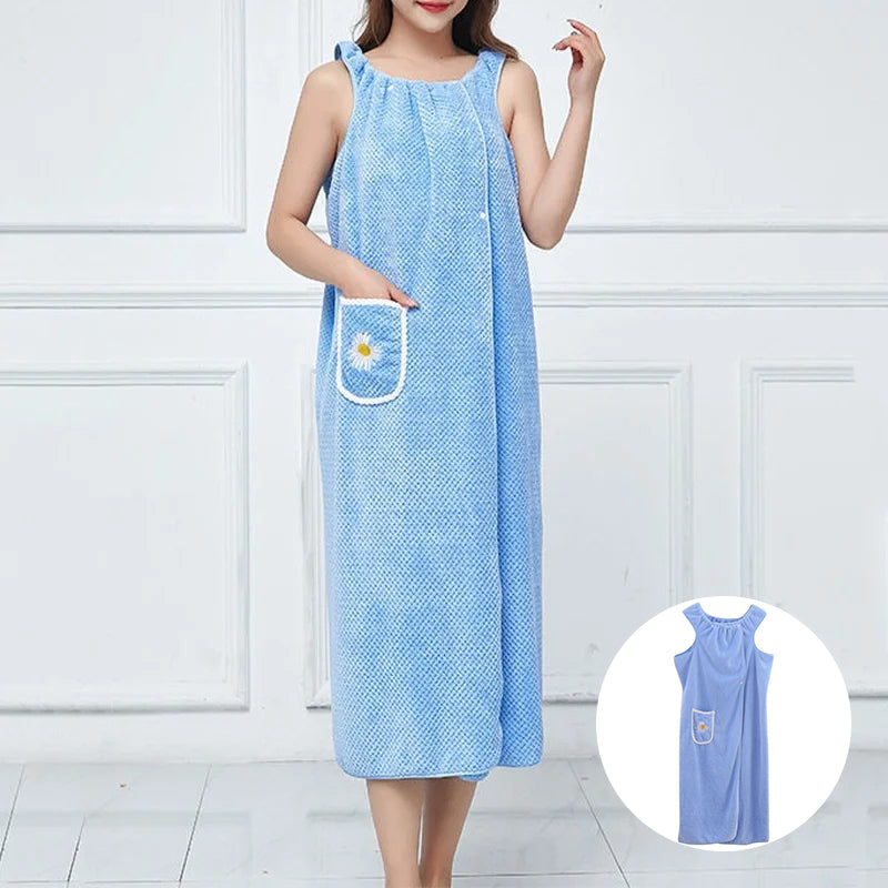 Quick Dry Absorb Water Wearable Bath Towel | Bowlift