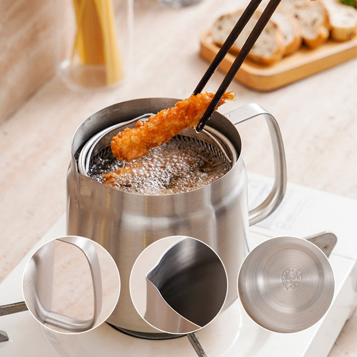 BowLift | 2-in-1 304 Stainless Steel Multifunctional Oil Filter Pot