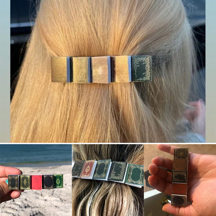 BowLift | Miniature Book Hairpin Barrette