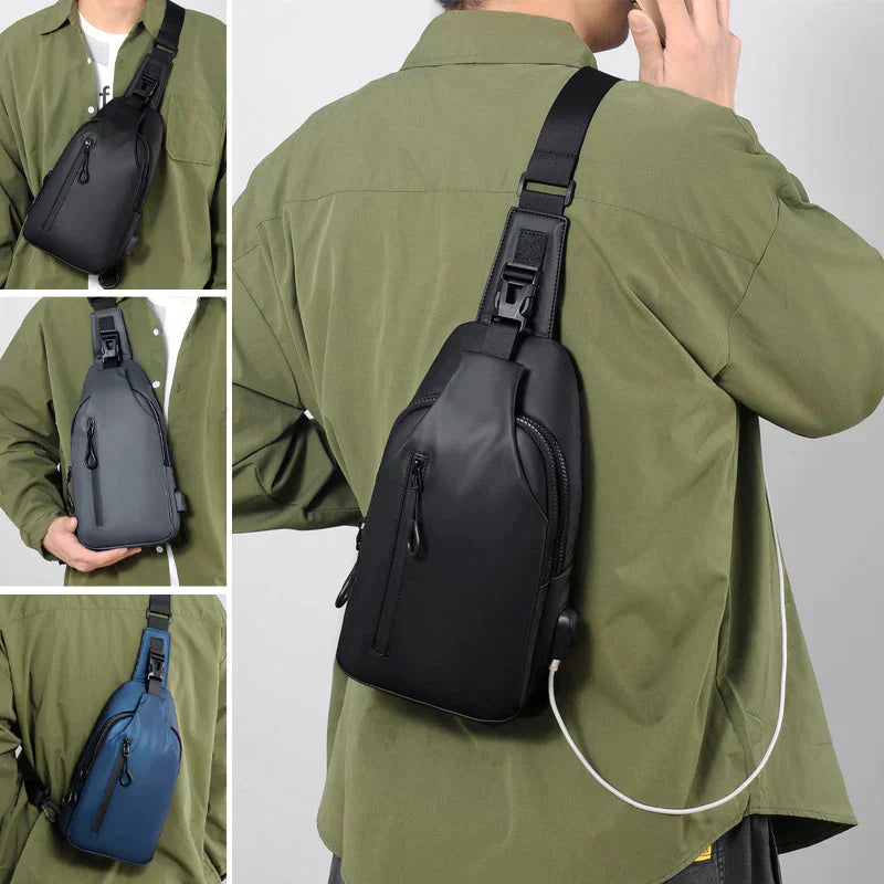 UrbanShield Waterproof Shoulder Bag with Anti-Theft Design | Bowlift
