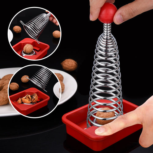 BowLift | Stainless Steel Spring Walnut Opener