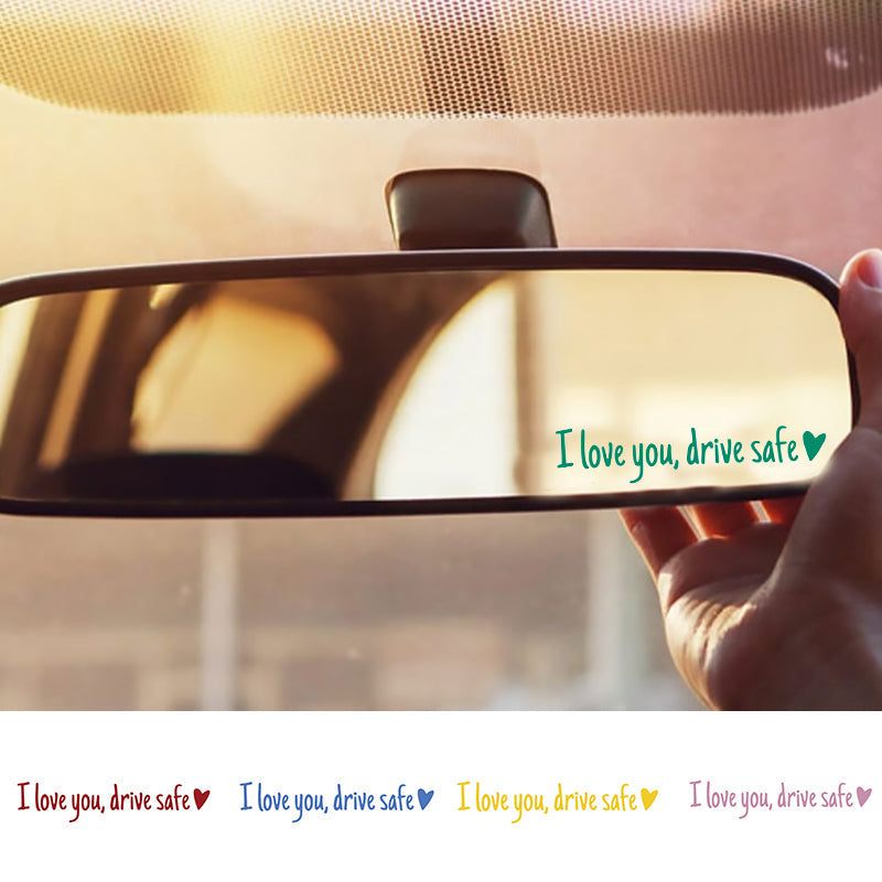 BowLift | I Love You Driving Safe Mirror Sticker