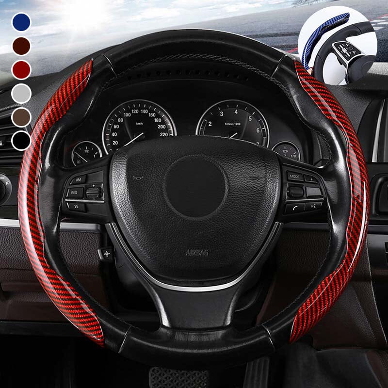 BowLift | Universal Laser Carbon Fiber Pattern Steering Wheel Cover