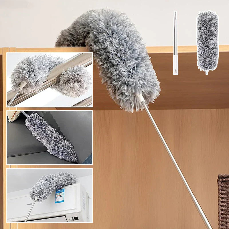 BowLift | Retractable and washable, curved dust brush in microfiber