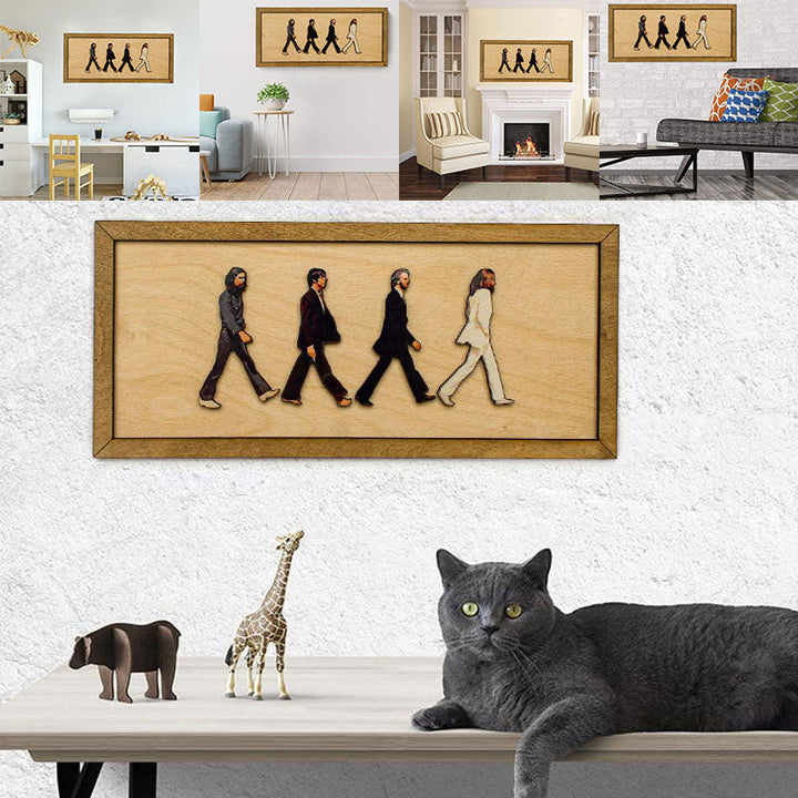 BowLift | The Beatles framed Abbey Road portrait