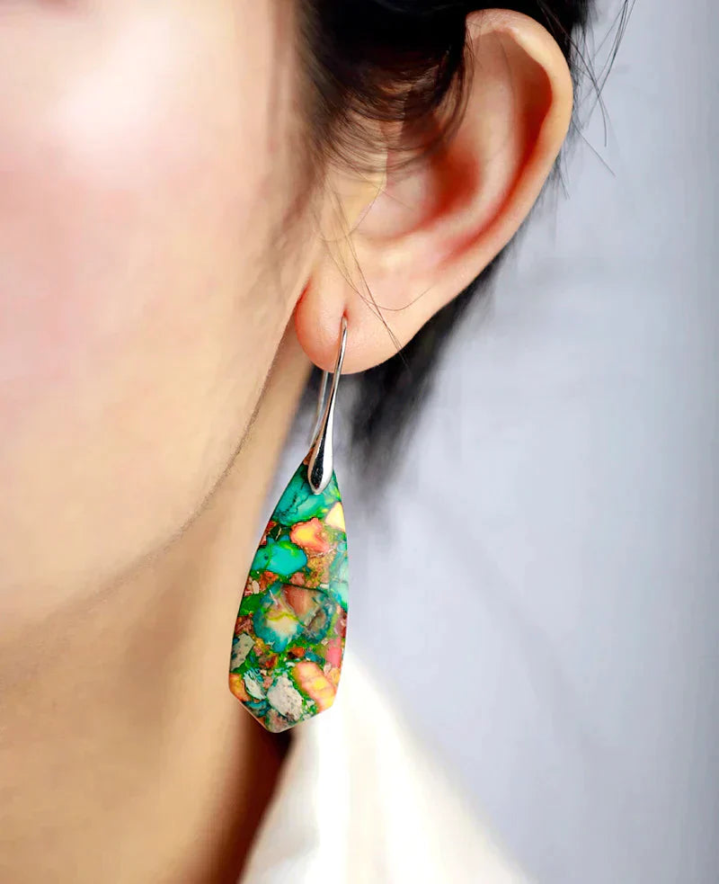 Vibrant Jasper Earrings | Colorful must-haves for any occasion! Bowlift