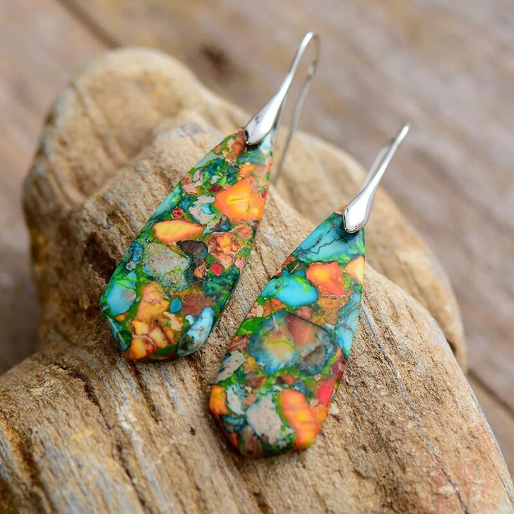 Vibrant Jasper Earrings | Colorful must-haves for any occasion! Bowlift