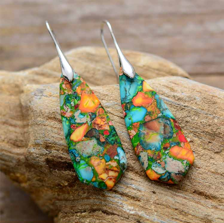 Vibrant Jasper Earrings | Colorful must-haves for any occasion! Bowlift