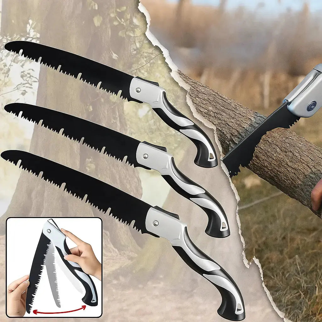 BowLift | Folding Saw made of Carbon Steel – Fast Cut through Ω Tooth Design