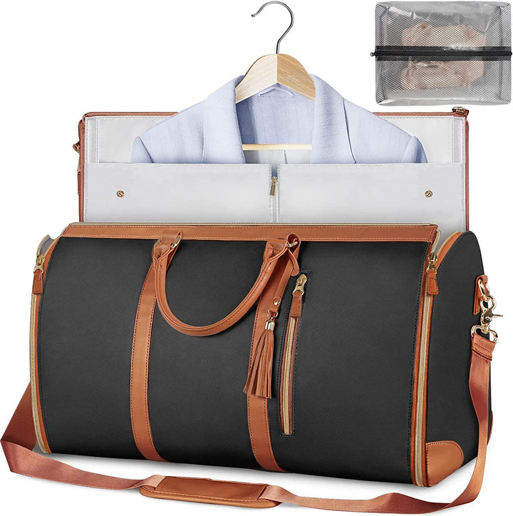 BowLift | GARMENTGO Travel Garment Bag – Foldable PU Leather Suit Carrier for Wrinkle-Free & Stylish Travel