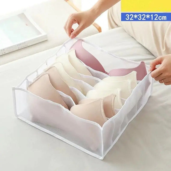 BowLift | Foldable Mesh Dress Organizer – Perfect Separation of Pants & Shirts