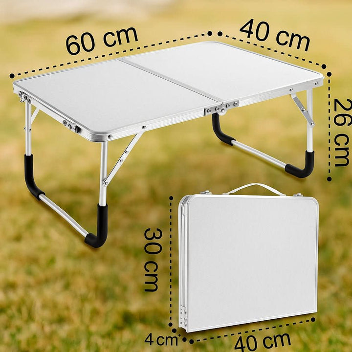 BowLift | Folding outdoor table with aluminium frame & suitcase design