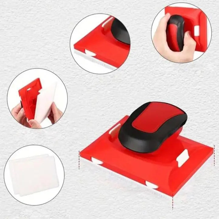 BowLift | Paint roller with edge guide + 2 replacement pads