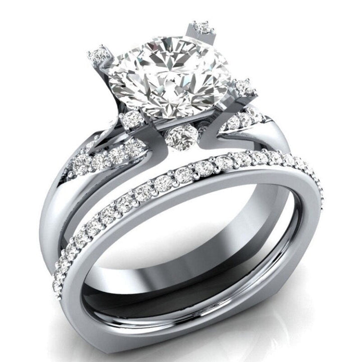 BowLift | Fashion Exquisite Luxury Popular Shiny Green High Quality Zircon Wedding Ring