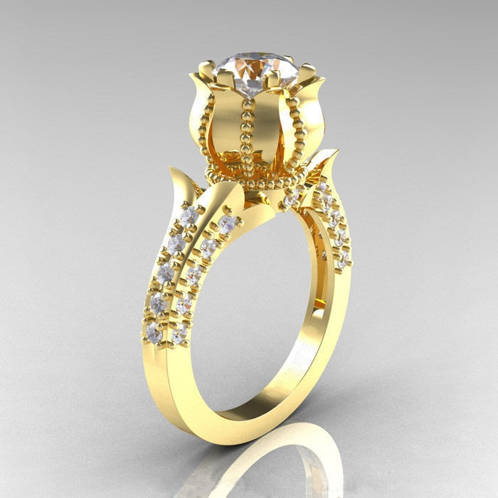 BowLift | Fashion New Ring With Red Stones For Women Vintage Crystal Zircon Rings