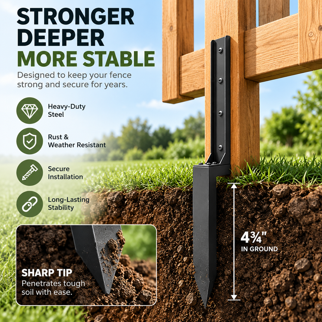 BowLift | Heavy-Duty Fence Post Repair Stakes