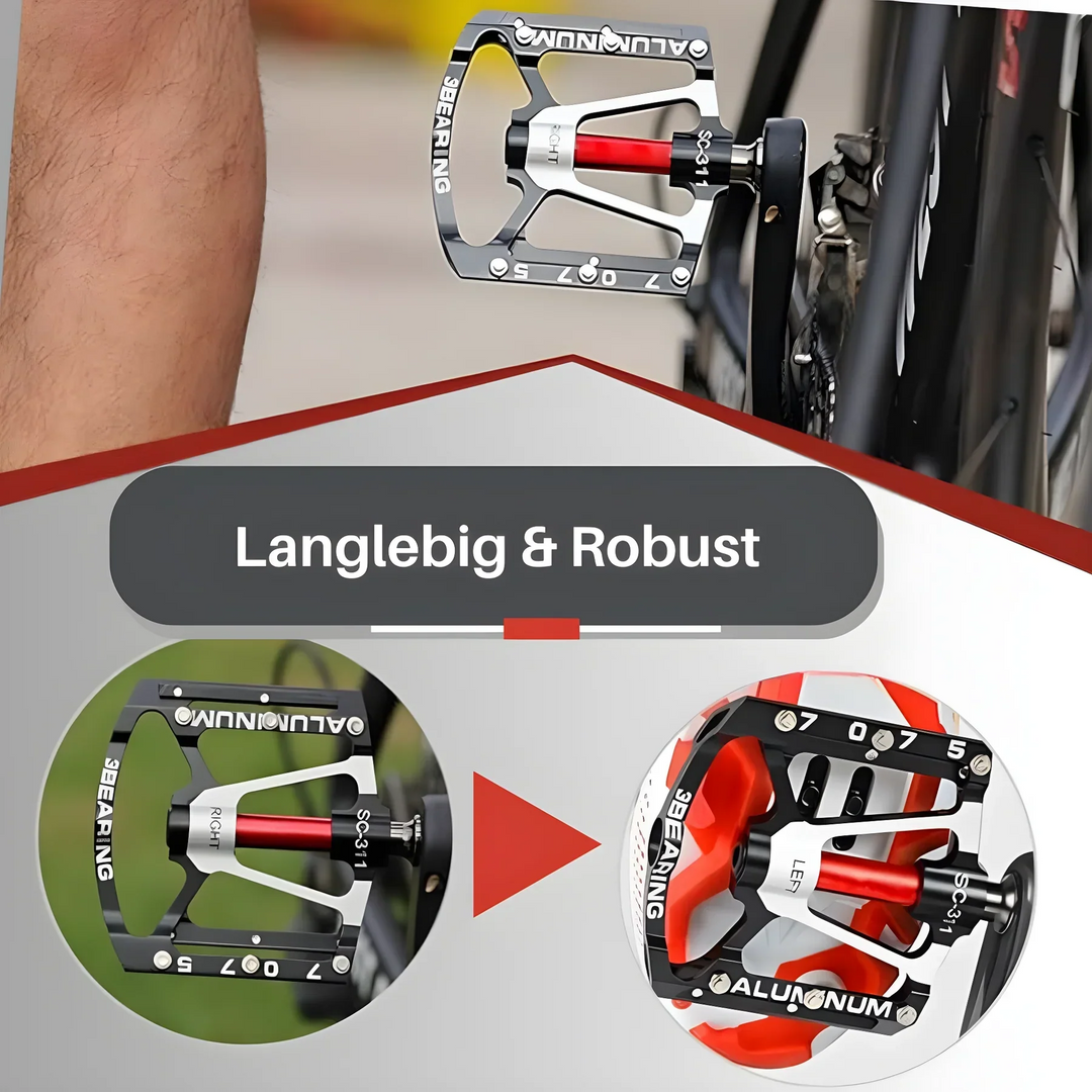 BowLift | Robust Lightweight Aluminum Bicycle Pedals With Non-Slip Grip