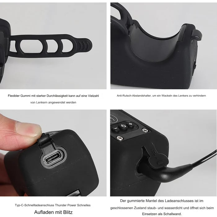 Electronic bicycle bell with LED light | Bowlift