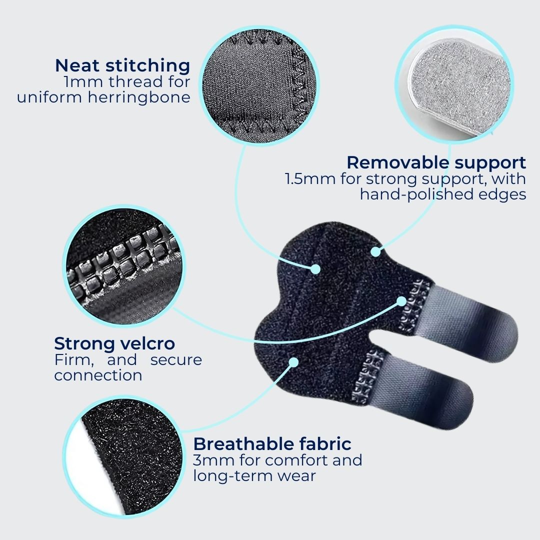 FingerEase Adjustable Finger Rail | Comfortable - Daily Support During Writing - Typing - Gaming - Crafting Bowlift