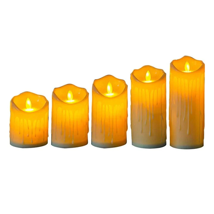 BowLift | Flameless Electronic Decoration, Set in Ivory White