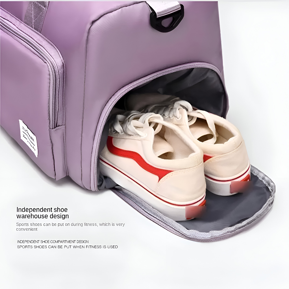 Waterproof Travel Bag with Shoe Compartment – Lightweight Weekend Bag with Plenty of Storage | Bowlift