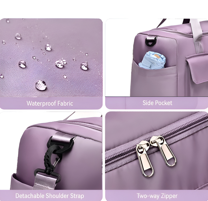 Waterproof Travel Bag with Shoe Compartment – Lightweight Weekend Bag with Plenty of Storage | Bowlift
