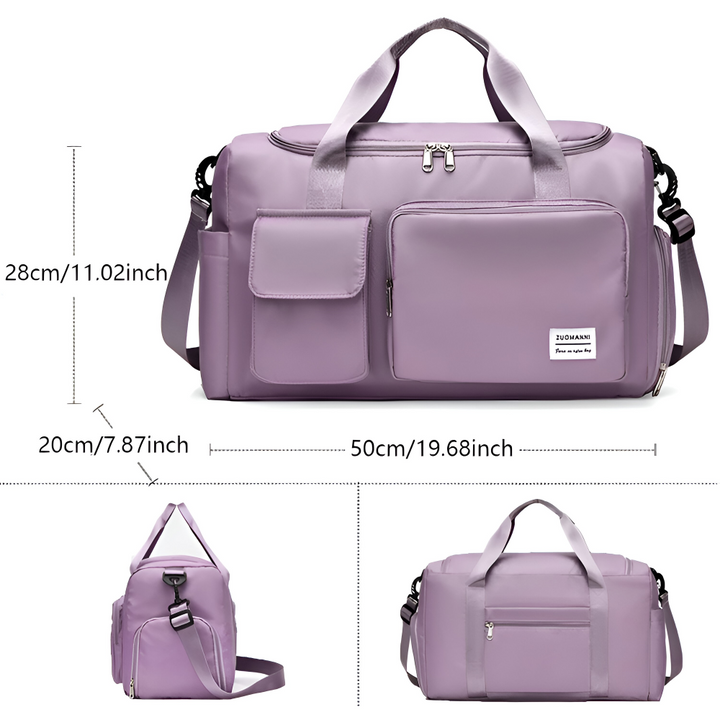 Waterproof travel bag with shoe compartment – Lightweight weekend bag with plenty of storage space | Bowlift