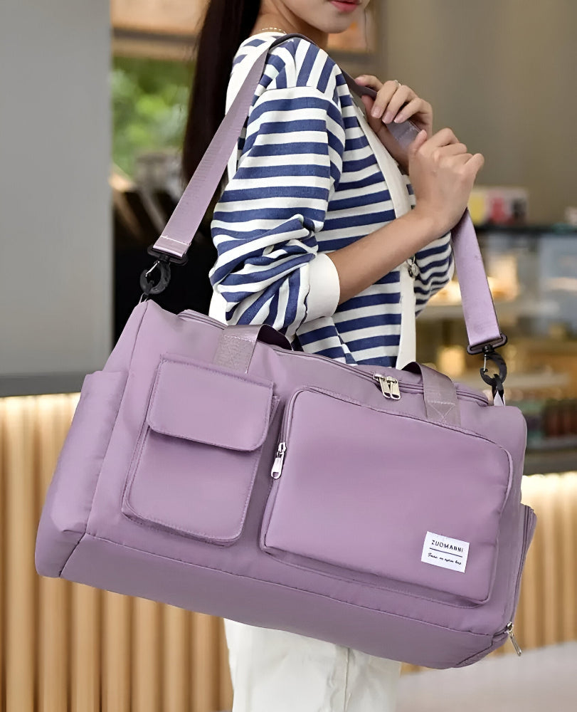 Waterproof Travel Bag with Shoe Compartment – Lightweight Weekend Bag with Plenty of Storage | Bowlift